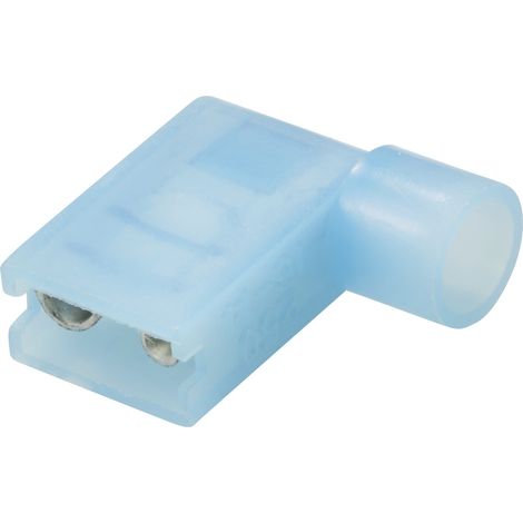 TRU COMPONENTS TC-11599320 Flachsteckhülse  Steckbreite: 6.3 mm Steckdicke: 0.8 mm 90 ° Vollisoliert