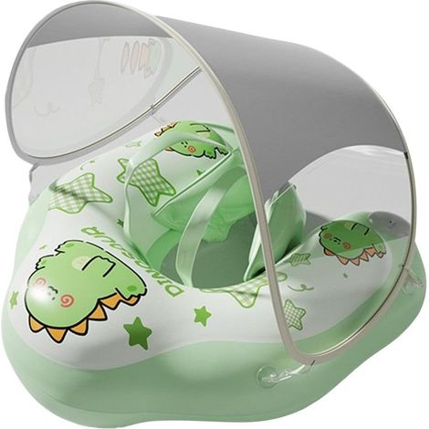 Bouée gonflable avec auvent amovible pour piscine Idéale pour la piscine, le lac, la mer, le jardin, les vacances d'été, les voyages et les anniversaires.
