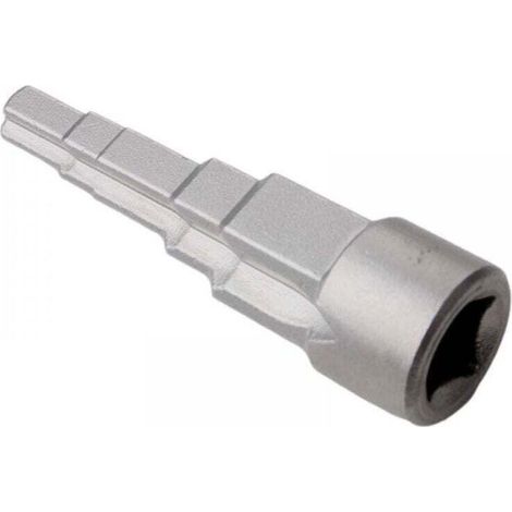 Clé de montage étagée 1/2' – Douille carrée 5 tailles – Acier au chrome vanadium – Compatible cliquet 1/2 pouce pour sanitaires et radiateurs (1/5)