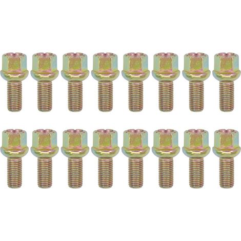 Radbolzen mit Kegelsitz M12 x 1,5 für Golf 4, Golf 3, Golf 2, Golf 1, Caddy, Corrado 80, 90, B2, A2, Coupé, Arosa 6H1, Cordoba 6K, Ibiza, Inca, Toledo (1/5)