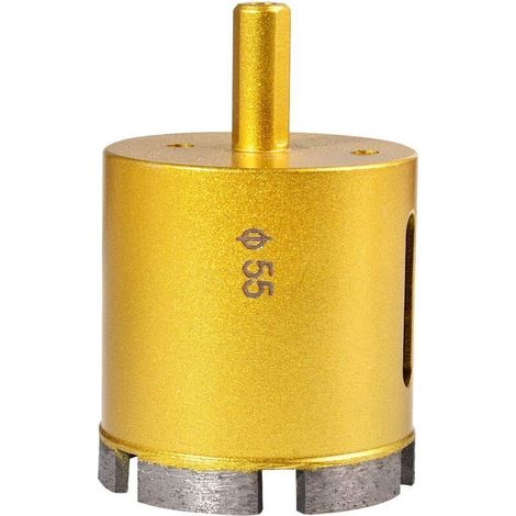 55mm Diamant Diamant Scie Trépan, Foret Creux De Noyau Creux De Marbre De Porcelaine De Verre, Céramique, Porcelaine, Tuile, Marbre, Granit (diamètre De 55mm) (1/4)