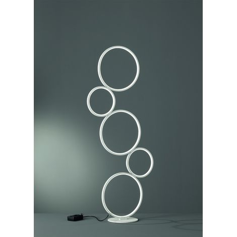 Piantana Rondo 5 Cerchi Led Bianco H115 cm Trio Lighting (1/2)