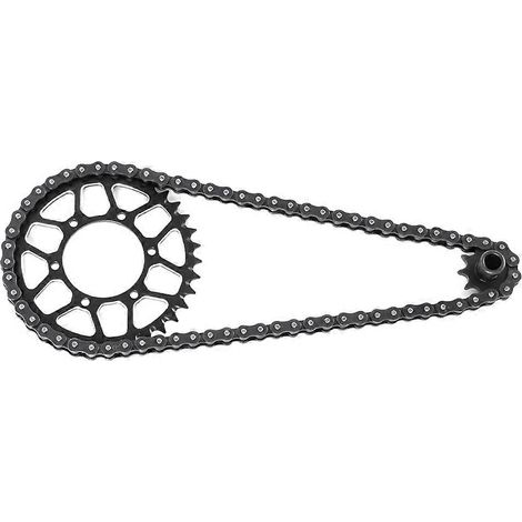 Pour moto télécommandée Promoto-MX 1/4 : pignon avant 10 dentspignon arrière 36 dentsaccessoire chaîne noir (1/5)