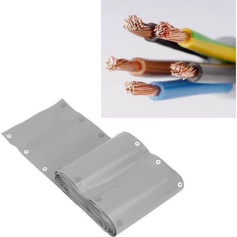 Matériau ignifugé P160, embout à clipser avec gaine de protection du câble, 10 m (1/5)