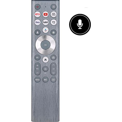 Mando a distancia de repuesto con control por voz ERF6A80 para televisores Hisense Class A7 U8 Series LCD 4K Google TV 100U88N, 85U88N, 75U88N, 65U88N y 55U88N. (1/3)