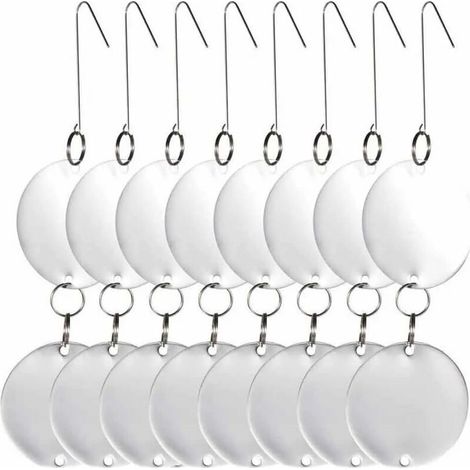 8 disques répulsifs anti-oiseaux CD en acier inoxydable Réfléchissants double-face Répulsifs anti-oiseaux Pigeons Mouettes Hirondelles Moineaux Grives Étourneaux Merles
