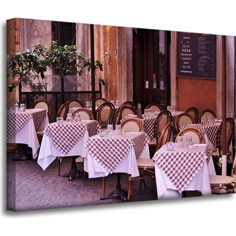 Leinwanddruck Restaurant Café 70x50 cm