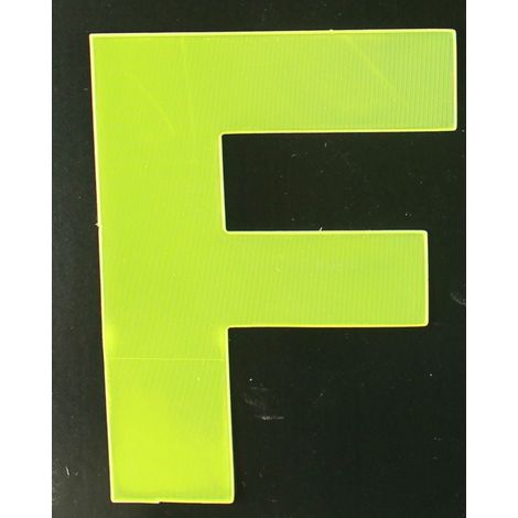 Conacord Reflektierender Klebebuchstabe F gelb F Klebebuchstaben & Zahlen (1/2)