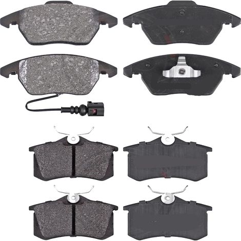 KIT PASTIGLIE FRENO ANTERIORI E POSTERIORI compatibile con VW GOLF VI CABRIOLET (517) / PASTIGLIE FRENANTI AUTO OEM P 85 126,P 85 020  P 85 125 / SOSTITUZIONE DIRETTA / BASSA POLVERE / SILENZIOSO