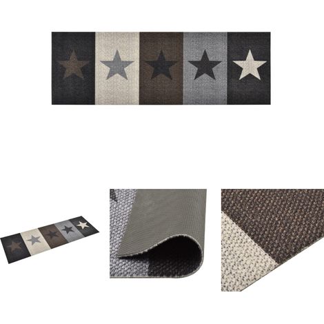 Küchenbodenmatte Waschbar Stern 45x150 cm (1/5)