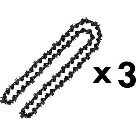 Lot de 3 cha�nes 76 maillons pour tron�onneuse