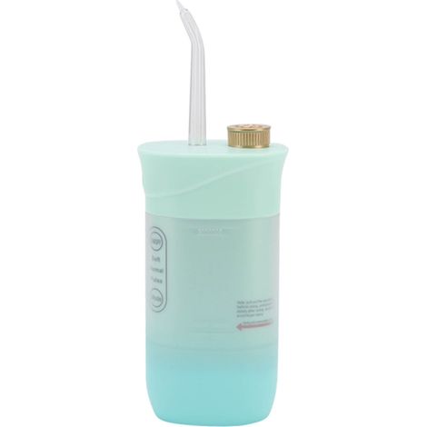 Hydropulseur électrique 220 ml, 3 modes, 4 embouts, nettoyage buccal en profondeur, prévention des caries, jet dentaire pour les dents et les gencives, vert (1/5)