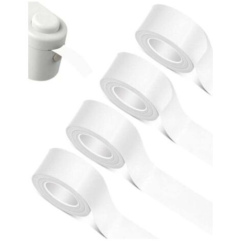 Pair Rollen L1/Q1/M1 Selbstklebende Thermotransferetiketten, wasserfeste Etiketten, geeignet für Zuhause, Büro, Schule, kompatibel mit L1/Q1/M1 Etikettendruckern, 16 mm x 6 m, (Weiß)