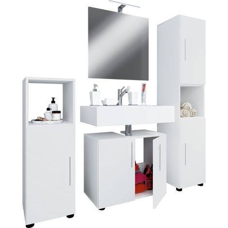 Juego completo de 4 muebles de baño Flandu II 160x122x30 - VCM (1/2)