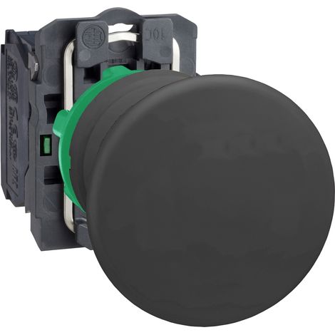 Pulsante nero Ø22 - testa a fungo Ø40 - XB5AC21 (1/2)