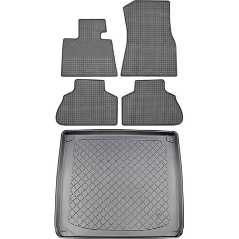 Set di tappetini in gomma per auto e tappetino per bagagliaio per BMW X5 G05 / X5 G05 Plug-in Hybrid SUV (5 porte) dal 11/2018 al 08/2019. (1/5)
