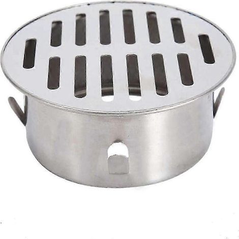 Bonde de sol de balcon en acier inoxydable, ronde, anti-obstruction, extérieure (1/5)