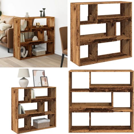 Cloison de séparation vieux bois bois d'ingénierie - Étagère bois - Bois d'ingénierie (1/5)