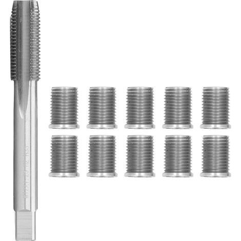 Spark plug thread repair tool, M10x1.25 M12x1.25 bolt, automotive accessory hardware kit (1/5)