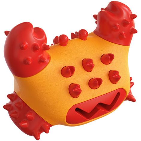 BUNTHAUS Bâton molaire pour Chien, Nettoyage des Dents résistant à la Mastication, Jouet pour Crabe, Brosse à Dents pour Chiot, Fournitures pour Animaux de Compagnie(rouge) (1/5)