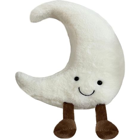 Juguete de peluche sol y luna, cojín de animal adorable y sonriente, divertido, suave y cómodo, ideal como regalo de cumpleaños para niños