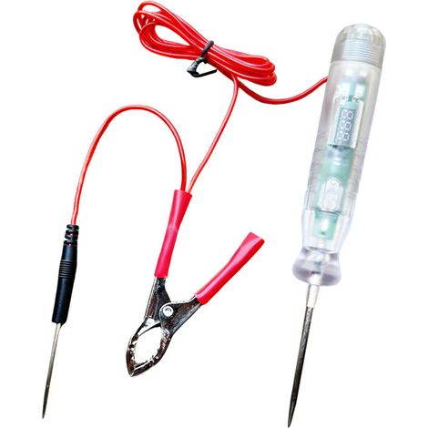 Testeur de circuit automobile, testeur de tension, 3V-72V, interrupteur à bouton-poussoir, combinaison de quatre lampes.