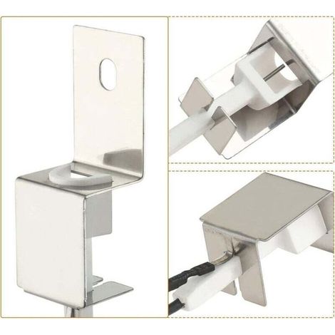 Kit d'allumage piézo pour barbecues à gaz, compatible avec les modèles Weber 80462, Weber Q100, Q120, Q200, Q220, Q1000 et Q2000.