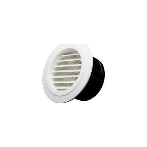 Bouche D'Aération Ronde 125mm Avec Grille De Protection En ABS Pour Ventilation Murale Ou Plafond (1/4)