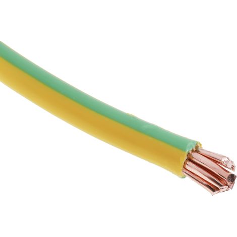 RS PRO câble, section: 16 mm² 50m, 450 V c.c., 750 V c.a. LSZH Vert/Jaune HO7Z-R Câble à conducteur simple ( Prix pour Bobine de 50 Mètres ) (1/3)