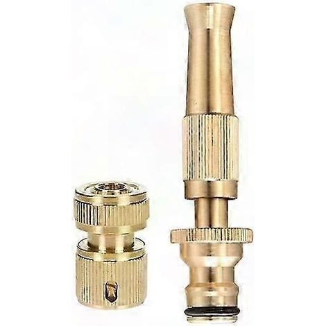 3x Heavy Duty Brass High Pressure Jet Sweeper Spray Hose Nozzle for Garden Hose - (1/5)