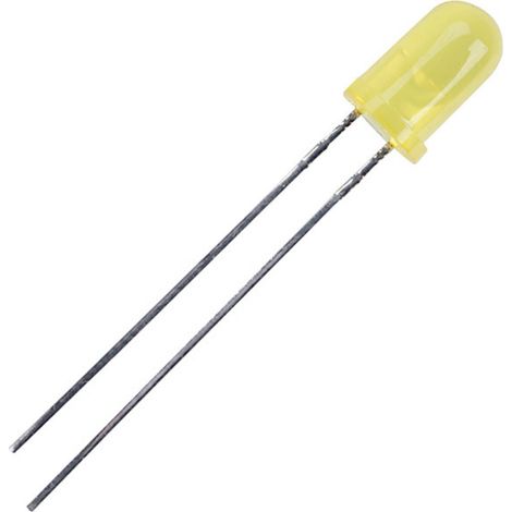 Kingbright LED bedrahtet Gelb Rund 5 mm 600 mcd 30 ° 30 mA 2 V