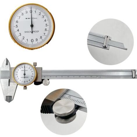 Etrier avec tableau de bord Acier inoxydable 150mm / 6” Livré avec boîte Longueur réglable (1/5)