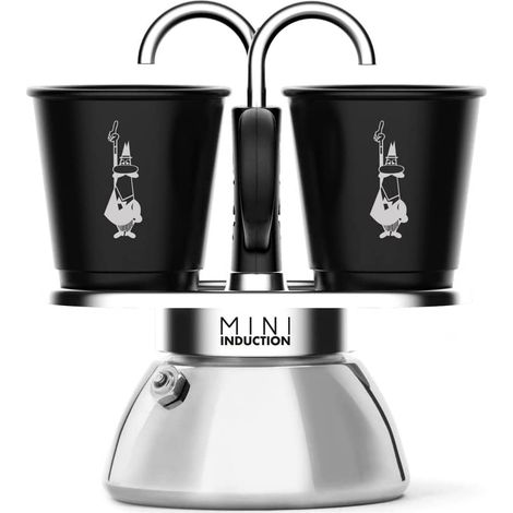 Bialetti Mini Express Caffettiera Italiana Induzione Nera 100 ml (1/8)