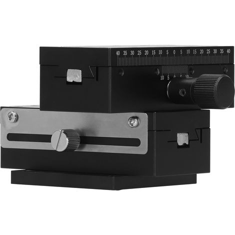XY-Achsen-Schwalbenschwanz-Handtrimmplattform mit Zahnradknopf-Einstellvorrichtung und Schiebetisch HB2‑A90 40 x 90 mm (1/5)