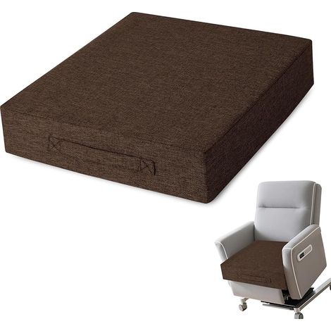 Coussins de chaise inclinables pour personnes âgées – Coussin épais de 50,8 x 50,8 x 10,2 cm avec envers antidérapant et housse lavable pour canapé, fauteuil, chaise, café (1/5)