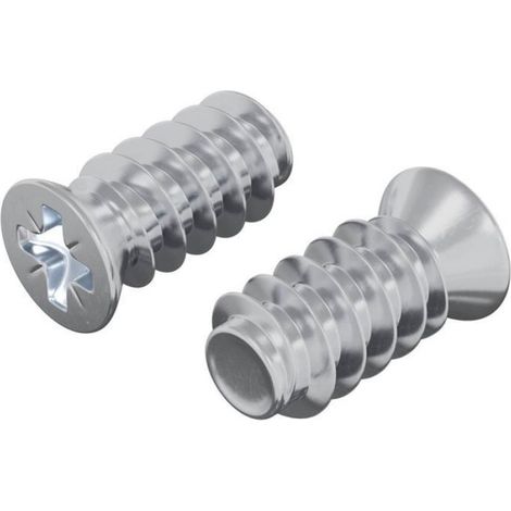 Equerre de fixation - taquet d'assemblage - raccord d'angle Vidaxl Vis 2 pcs Argenté M6 x 12 mm Fer (1/2)
