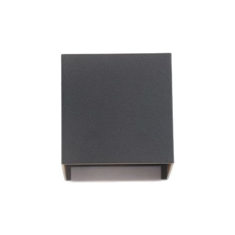 Applique murale d'extérieur LED 12 W IP65 étanche moderne carrée en aluminium avec angle réglable 10 cm Anthracite (1/5)
