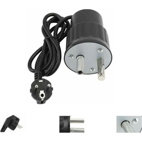 Electric barbecue motor for camping, aluminum camping barbecue, rated load 0 to 24 kg (EU plug)