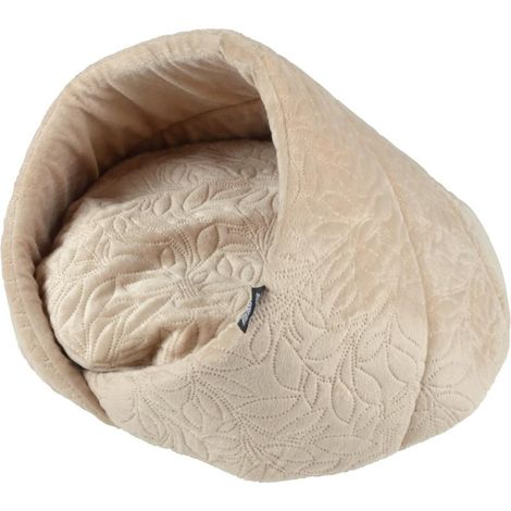 Niche en velours pour animaux "Boho" - Beige - D 50 x H 30 cm - Livraison gratuite (1/5)