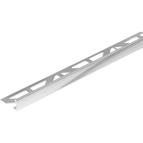 Dural Fliesenprofil Winkel 10 mm Aluminium silber gebürstet 2,50 m Fliesenschienen