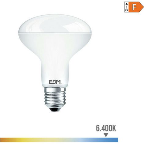 Ampoule Led Reflecteur R80 E27 10w 810lm 6400k Lumiere Froide 7,9x11cm Edm (1/3)