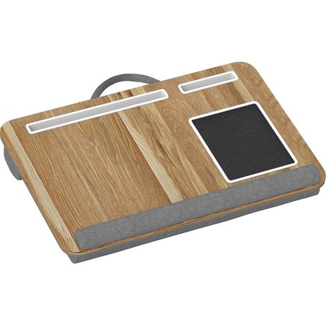 Support de lit pour ordinateur portable avec rembourrage, support pour tablette ou smartphone, tapis de souris, repose-poignets et poignée (1/5)