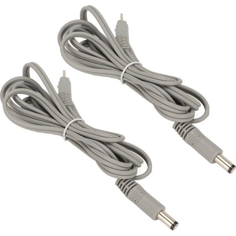 Câble de Remplacement TENS 1.5m, Connecteur à Broches pour Appareil de Thérapie, 55212856, Gris (1/5)