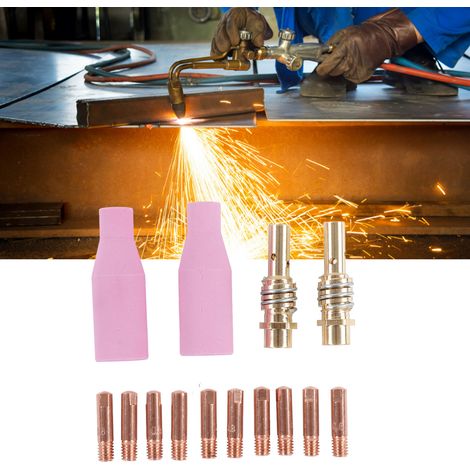 Kit d'accessoires de soudage 14 pièces, torche de soudage MIG/MAG, jeu de pointes de contact 15AK, torche de soudage Binzel (1/5)