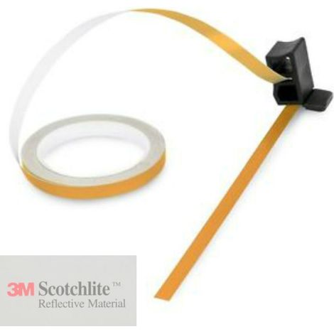 Strisce 3M™ per cerchi moto adesive rifrangenti - 7mm x 6MT - Colore: Verde - Modello: Senza applicatore