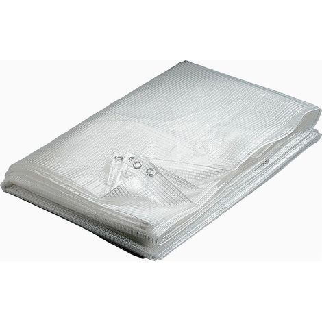 Bâche 160 g/m² Polyéthylène Armé Ø3 3 x 5 m Transparente (1/5)