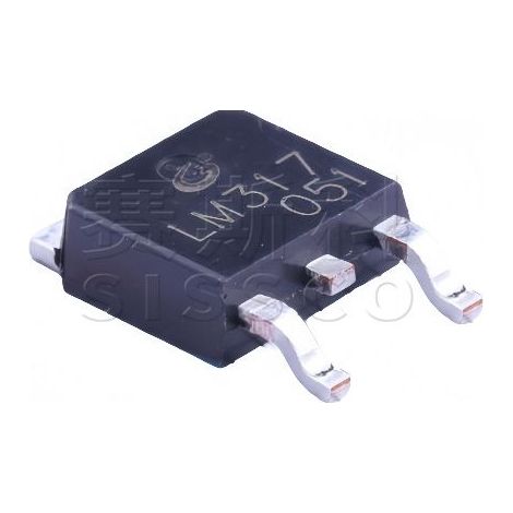 Changdian/Changjing LM317 TO-252-2 40V 1.5A Régulateur de tension positive à trois bornes (5 pièces)