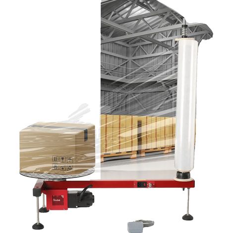 Confezionatrice semiautomatica, carico massimo 100 kg, tensione 220 V, velocità di bilanciamento 30 giri/min, diametro piatto girevole 40 cm, altezza 80 cm (1/5)