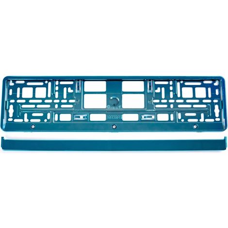 Cornice portatarga metallizzata turchese amio-03177 (1/4)