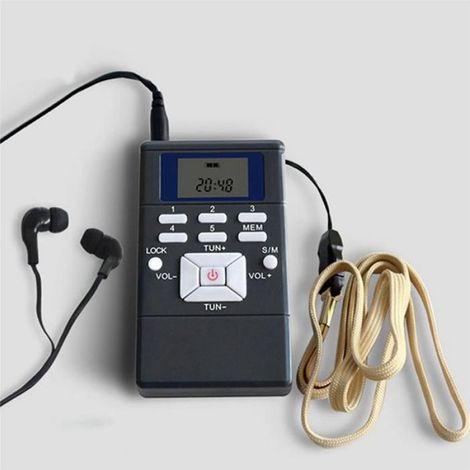 Radio Fm Numérique - Récepteur Portable avec Affichage LED - Pour Interprétation Simultanée et Réunions Professionnelles - 3 Pièces (1/5)